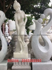 Tượng nghệ thuật cô gái bằng đá