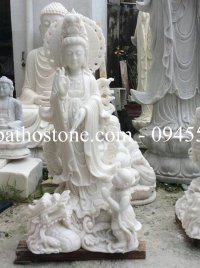 Tượng Bồ Tát Quán Thế Âm cưỡi rồng