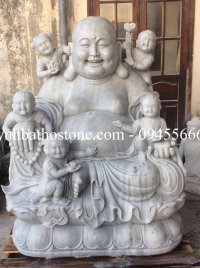 Tượng Di Lặc Lục Tặc bằng đá