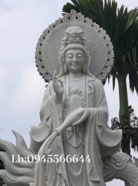 TƯỢNG PHẬT QUAN ÂM NAM HẢI BẰNG ĐÁ ĐẸP
