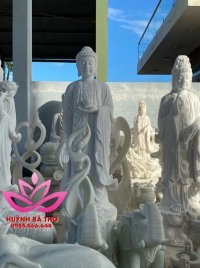 Bộ Tượng Tam Thế Phật bằng đá non nước
