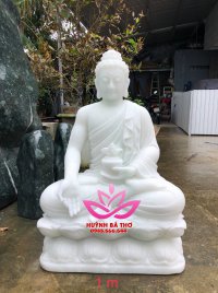 Tượng Phật đá trắng đẹp