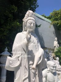 TƯỢNG QUAN ÂM BẰNG ĐÁ TỰ NHIÊN ĐẸP 