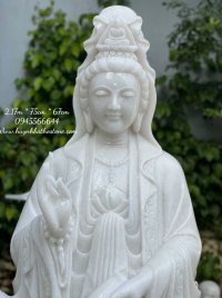 Tượng Quán Âm bằng đá đẹp cao 2,17m