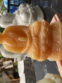 Tượng Phật Dược Sư đá Ngọc loại đẹp cao 20cm
