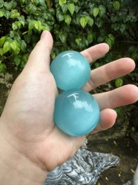 Quả cầu đá Mắt mèo xanh dương