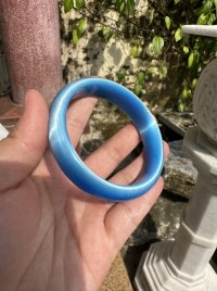 Vòng tay đá Mắt Mèo màu xanh dương - vòng mắt mèo của mẹnh mộc và thủy