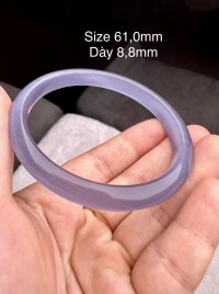 Vòng đeo tay cho nữ đá Mắt Mèo màu tím 