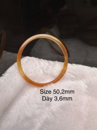 Còng đeo tay đá mã não đỏ tự nhiên , bản nhỏ 