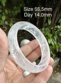 Vòng tay đá Thạch Anh trắng tự nhiên