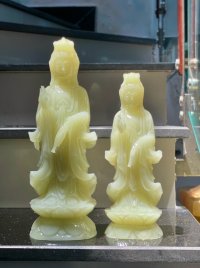 Quan âm đứng đá Ngọc xanh 30cm 2,6tr 25cm 1,8tr.