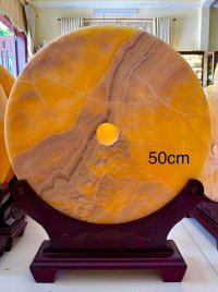 Đồng điếu đá ngọc may mắn 50cm