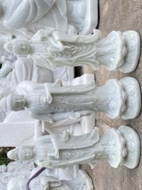 Tượng Tam Thế Phật đá non nước cao 40cm