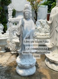 Tượng Phật đá thờ tại gia cao 1,8m tuyệt đẹp