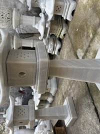 Cặp đèn đá sân vườn 1m 