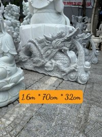 Tượng rồng đá xám 1,6m