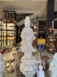 Tượng Phật ngọc onyx hồng 90cm 