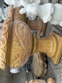 Cặp bình bia đá vàng 80cm.