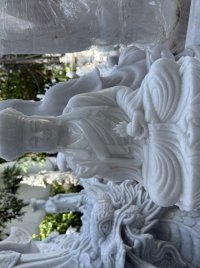 Tượng ngài Địa Tạng đá non nước 41cm